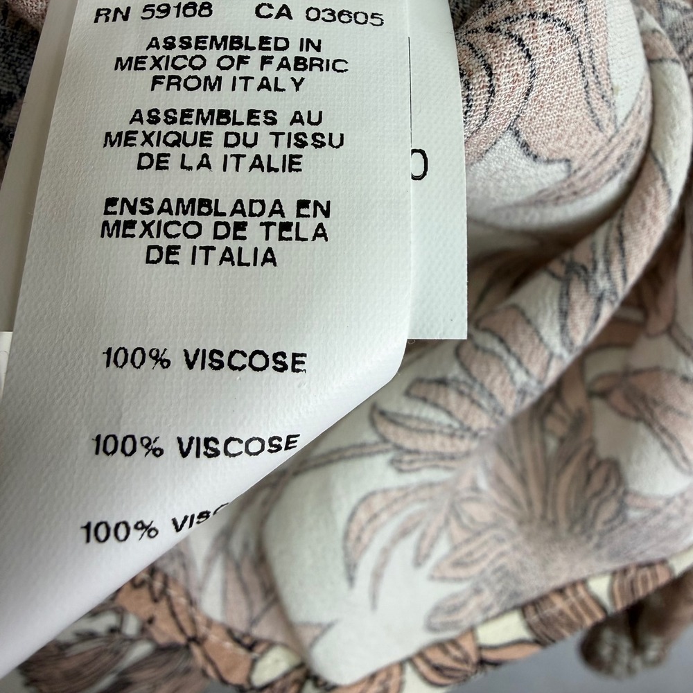 Karen Kane Womens Flowy Floral Peasant Blouse Top 1X NWT $148‎ Romantic Boho - Picture 11 of 12